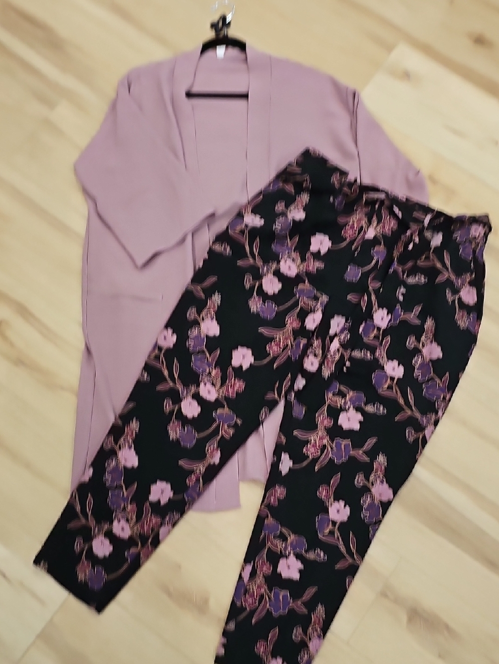 Curated Set: Kimono Jacket And Floral Pants